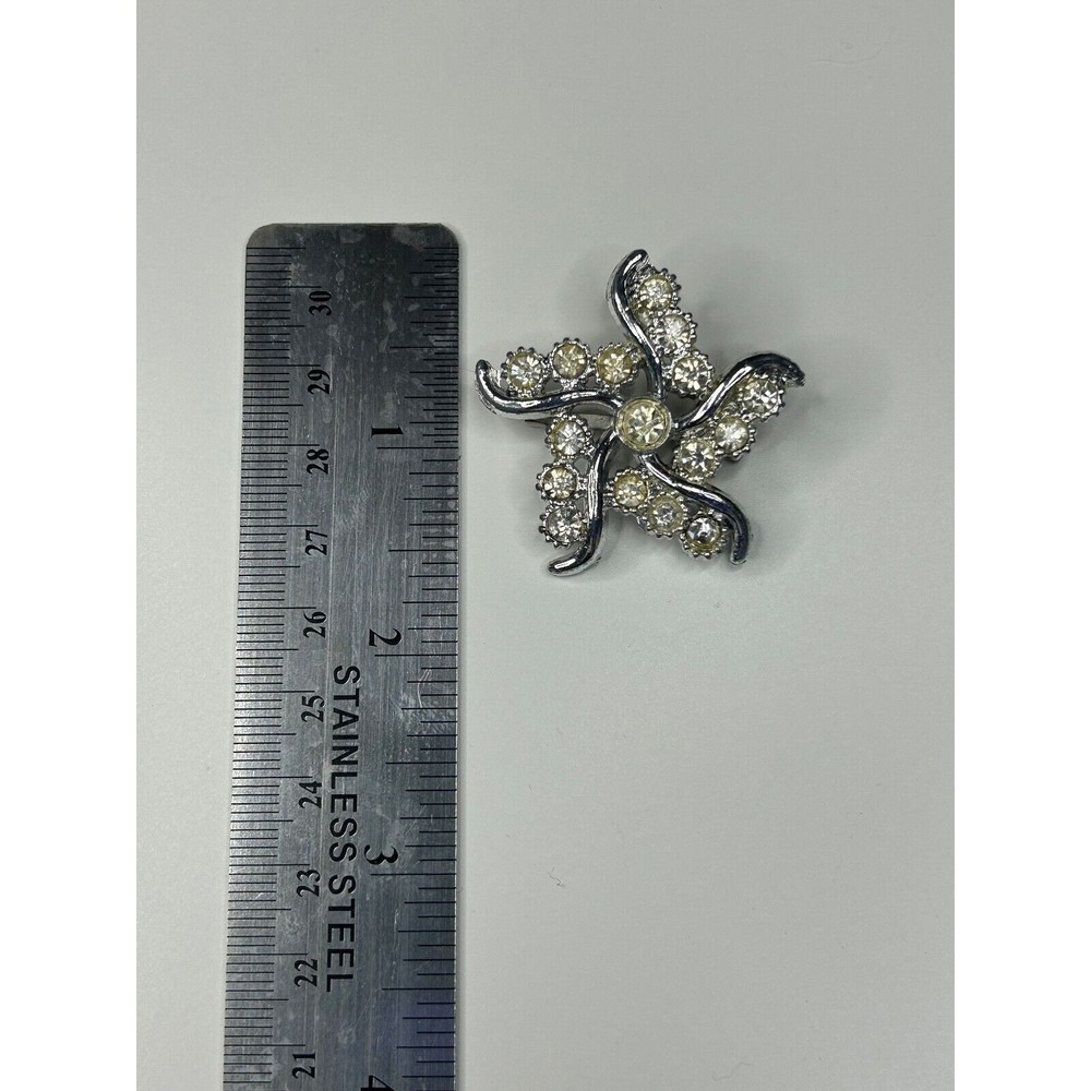 Vintage Star and Rhinestone Brooch RARE - Picture 3 of 3